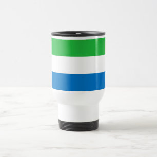 Sierra Leone Flag Travel Mug