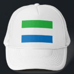 Sierra Leone Flag Trucker Hat<br><div class="desc">Patriotic flag of Sierra Leone.</div>