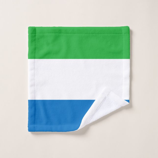 Sierra Leone flag Wash Cloth (Wash Cloth)