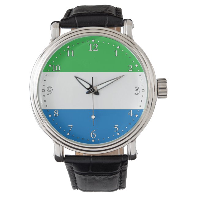 Sierra Leone Flag Watch (Front)
