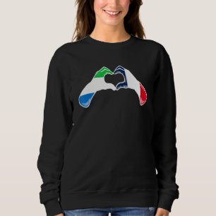 Sierra Leone France Flag Sierra Leonean French He Sweatshirt