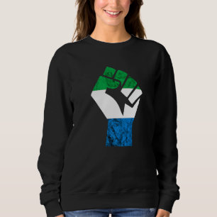 Sierra Leone Hand Fist Pride Sierra Leonean Roots Sweatshirt