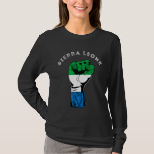 Sierra Leone Hand Fist Pride Sierra Leonean Roots  T-Shirt