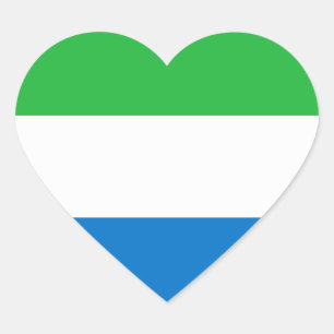 sierra leone heart sticker