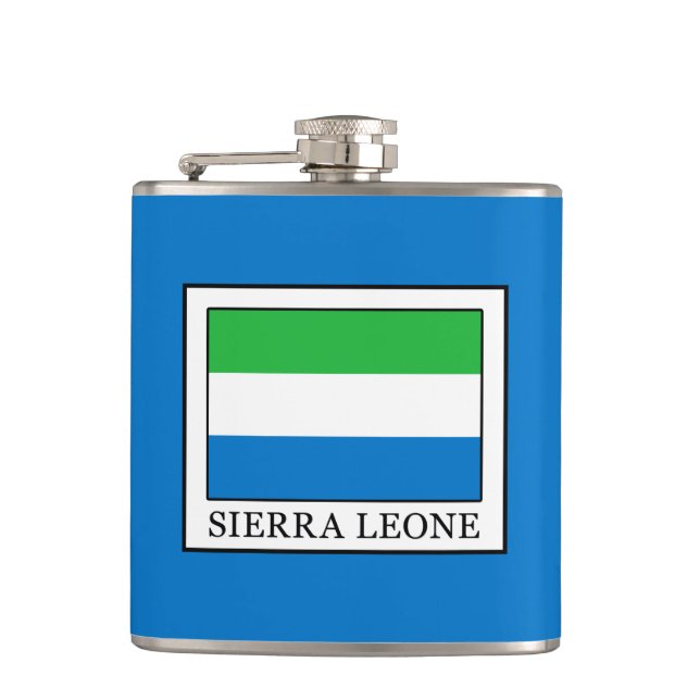 Sierra Leone Hip Flask (Front)