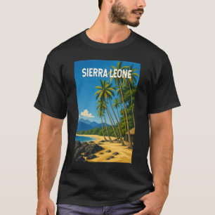 Sierra Leone Illustration Travel Art Vintage T-Shirt