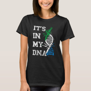 Sierra Leone It's In My Dna Siera Leonean Roots Fl T-Shirt