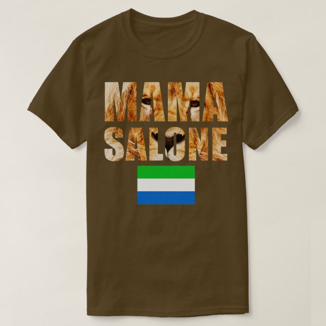 Sierra Leone Mama Salone Gift T-Shirt (Design Front)