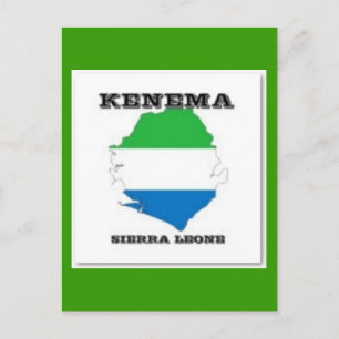 Sierra Leone, Map PostCard(Kenema) Postcard