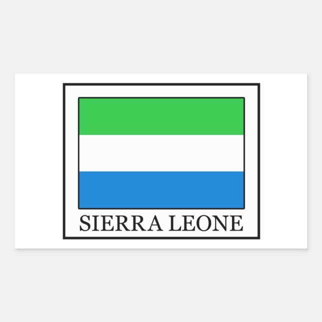 Sierra Leone Rectangular Sticker (Front)
