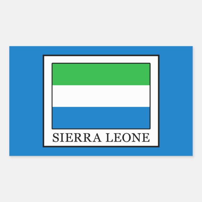 Sierra Leone Rectangular Sticker (Front)
