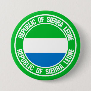 Sierra Leone Round Emblem 7.5 Cm Round Badge