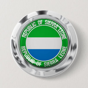 Sierra Leone Round Emblem 7.5 Cm Round Badge