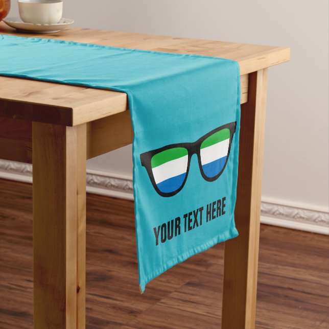 Sierra Leone Shades custom table runners (In Situ)