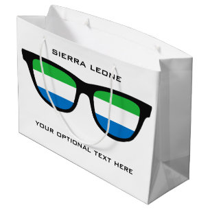Sierra Leone Shades custom text & colour gift bag