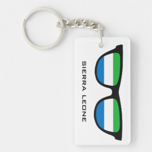 Sierra Leone Shades custom text & colour key chain