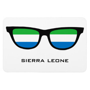 Sierra Leone Shades custom text & colour magnet