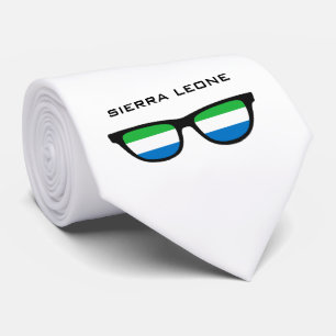 Sierra Leone Shades custom text & colour tie