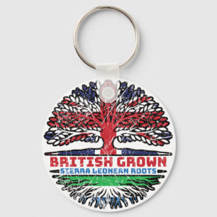 Sierra Leone Sierra Leonean Uk United Kingdom Key Ring
