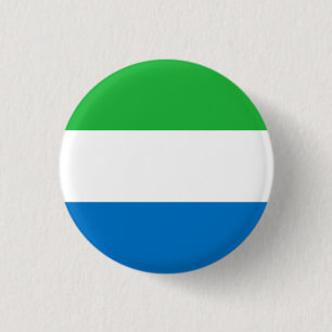Sierra Leonean Flag, Flag of Sierra Leone 3 Cm Round Badge