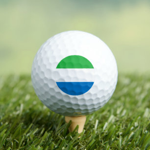 Sierra Leonean Flag, Flag of Sierra Leone Golf Balls