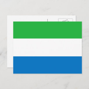 Sierra Leonean Flag, Flag of Sierra Leone Postcard