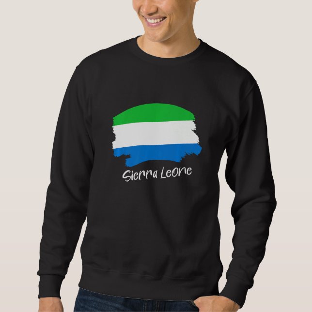 Sierra Leonean Flag Sierra Leone   Sweatshirt (Front)