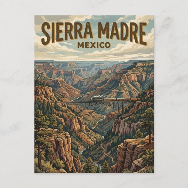 Sierra Madre Occidental Mexico Postcard (Front)