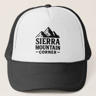 Sierra Mountain Corner – Adventure Logo T-shirt Trucker Hat