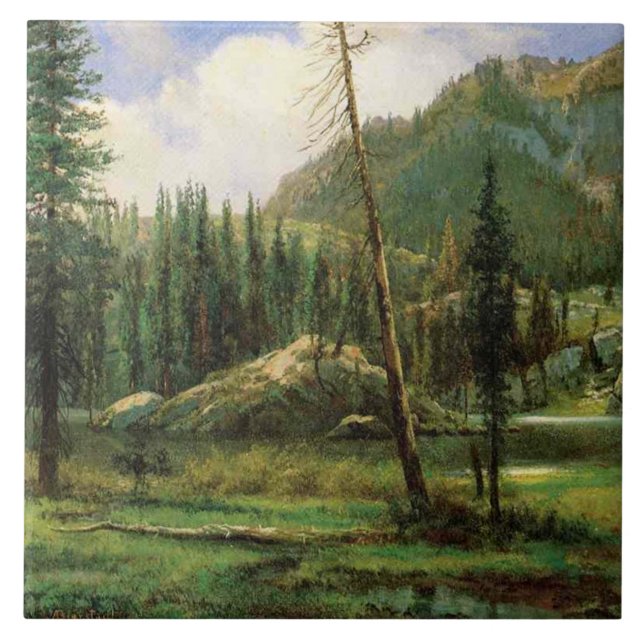 Sierra Nevada Mountains (American Woodland) Tile (Front)