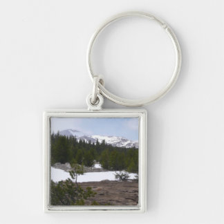 Sierra Nevada Mountains and Snow at Yosemite Key Ring