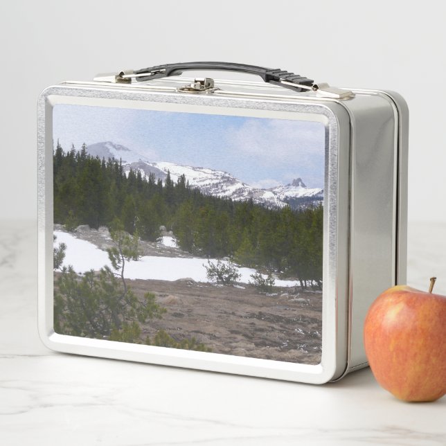 Sierra Nevada Mountains and Snow at Yosemite Metal Lunch Box (In Situ)