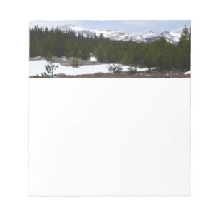 Sierra Nevada Mountains and Snow at Yosemite Notepad