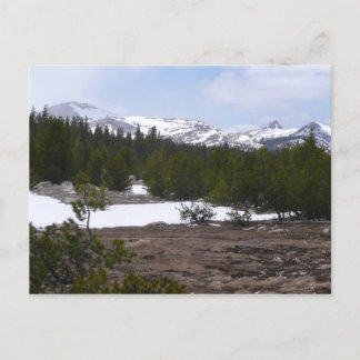 Sierra Nevada Mountains and Snow at Yosemite Postcard