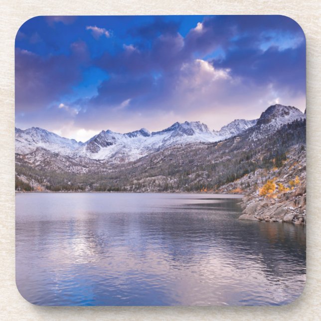 Sierra Nevada Mountains, Autumn, CA Coaster (Front)
