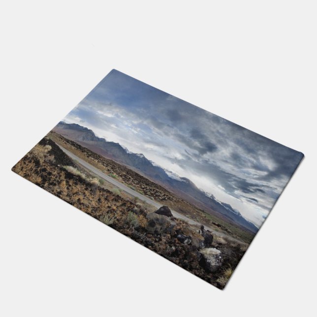 Sierra Nevada Mountains from Owens Valley Doormat (Angled)