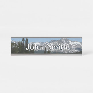 Sierra Nevada Mountains I from Yosemite Desk Name Plate