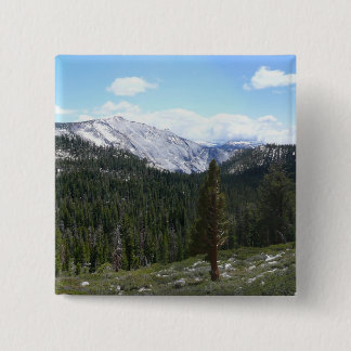 Sierra Nevada Mountains II from Yosemite 15 Cm Square Badge