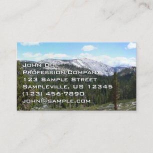 Sierra Nevada Mountains II from Yosemite Business Card