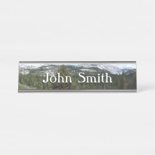 Sierra Nevada Mountains II from Yosemite Desk Name Plate