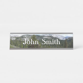 Sierra Nevada Mountains II from Yosemite Desk Name Plate
