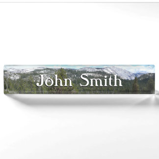 Sierra Nevada Mountains II from Yosemite Nameplate