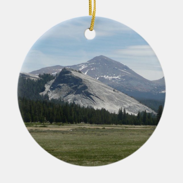 Sierra Nevada Mountains III Yosemite National Park Ceramic Tree Decoration (Front)