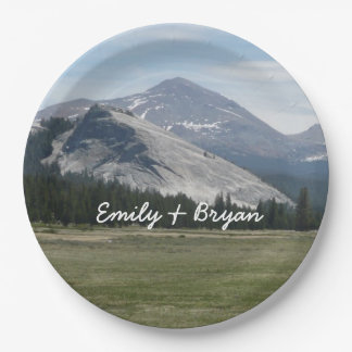 Sierra Nevada Mountains III Yosemite National Park Paper Plate