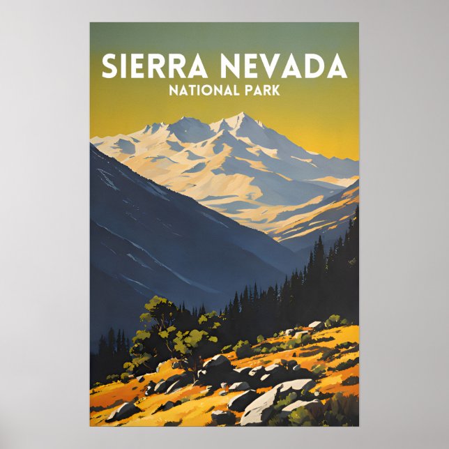 Sierra Nevada National Park Poster (Front)