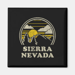 Sierra Nevada T Shirt Vintage Hiking Mountains Tee Magnet
