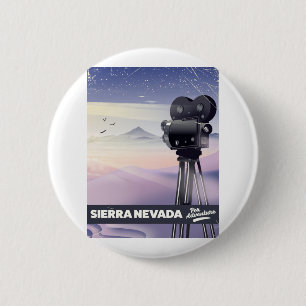 Sierra Nevada Travel poster 6 Cm Round Badge