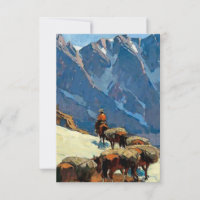 “Sierra Pass” Western Art by Edgar Payne