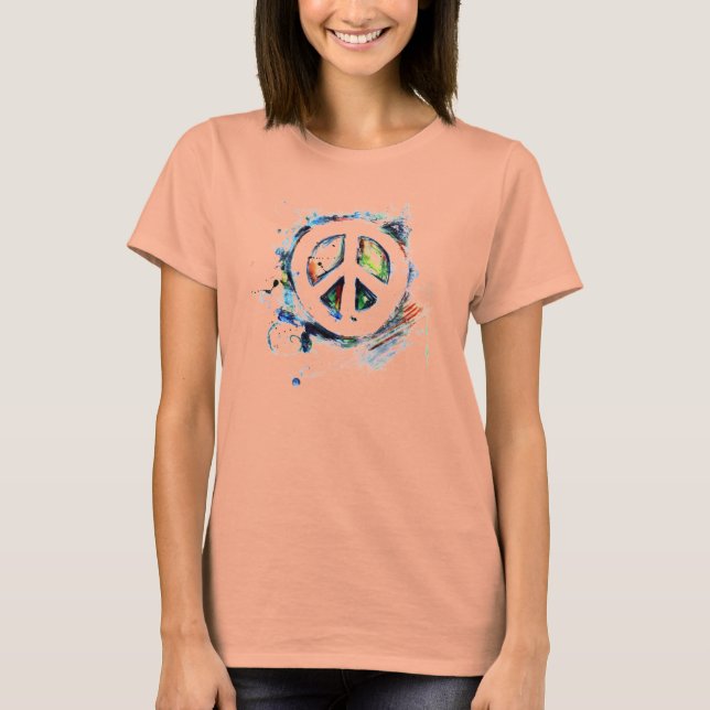 sierra_peace_bday_sat T-Shirt (Front)