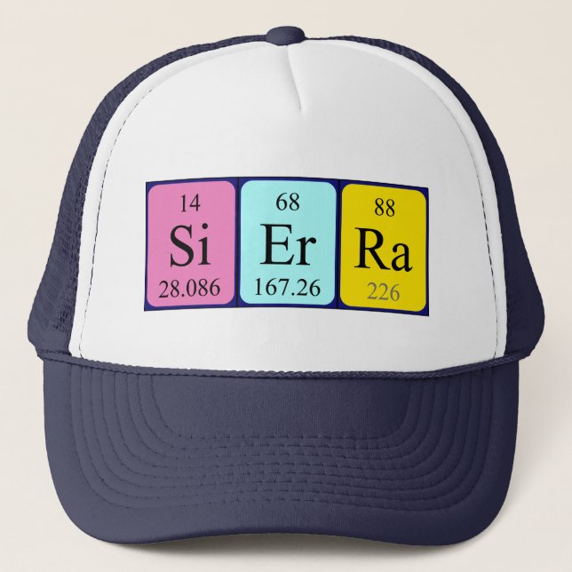 Sierra periodic table name hat (Front)